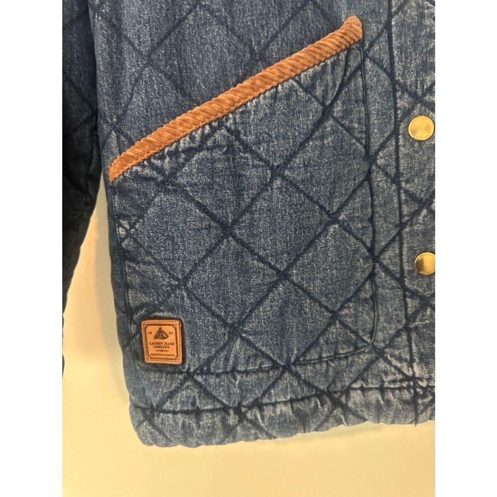 Ralph Lauren Vintage 1990’s Quilted Denim Barn Jacket S (petite) - Picture 4 of 9
